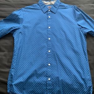 Michael Kors dark blue printed shirt